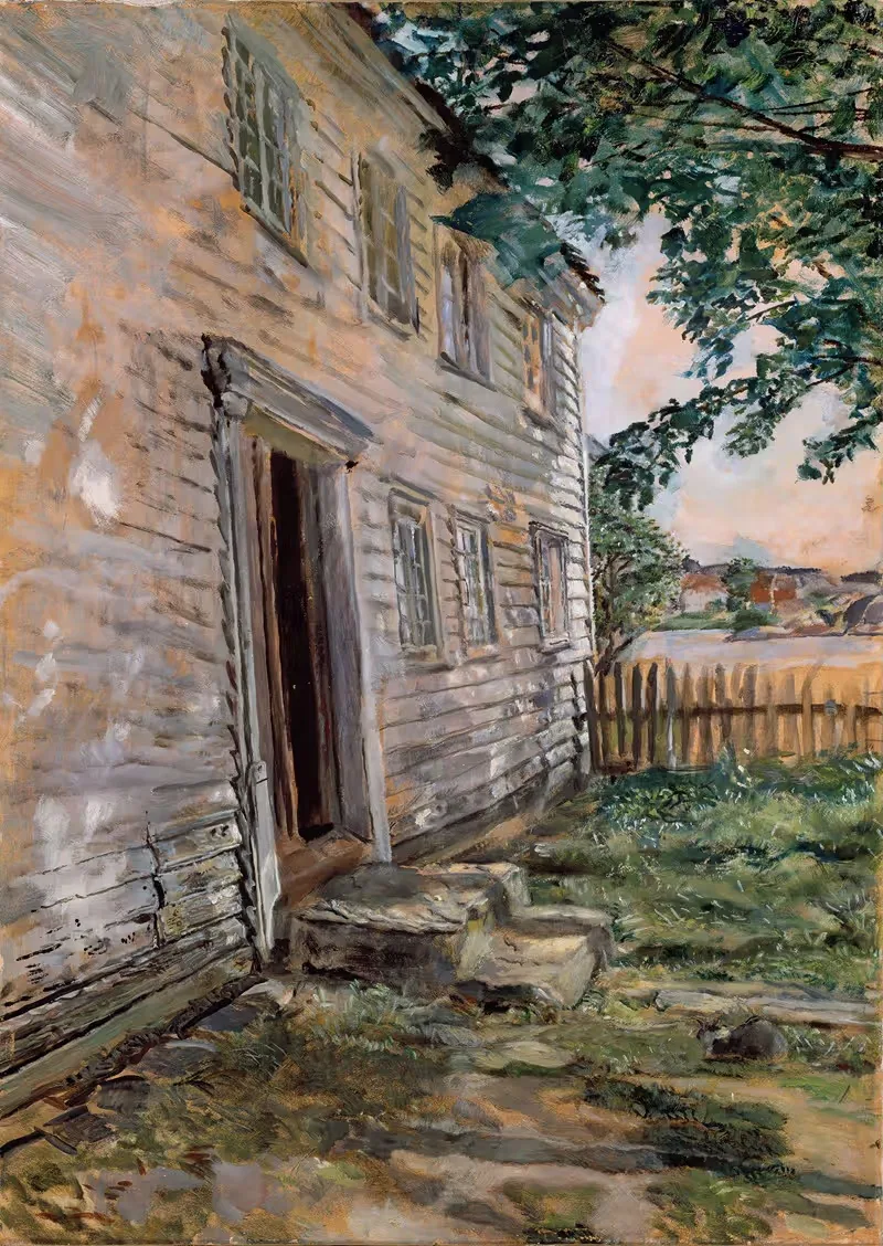 Старый дом в Бреккестё by Кристиан Крох, 1914 — digital art print download