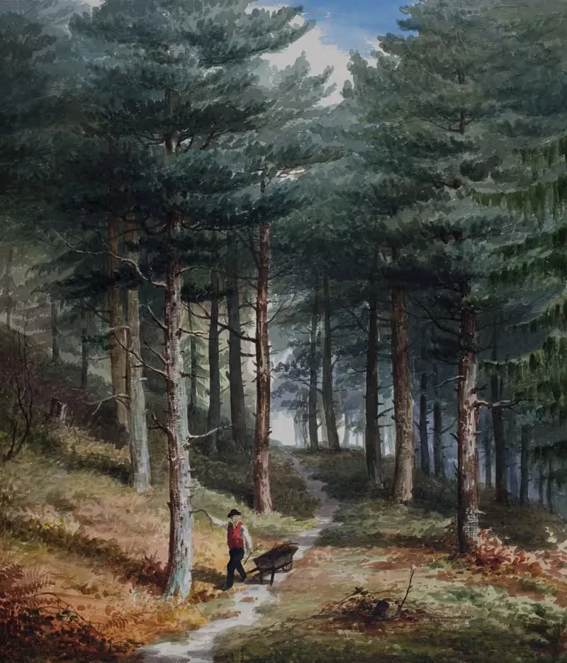 Rednal Wood, Man With A Barrow — Elijah Walton