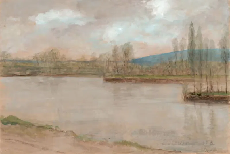 Les Andelys, Normandy by Enrico Canziani, 1904 — digital art print download