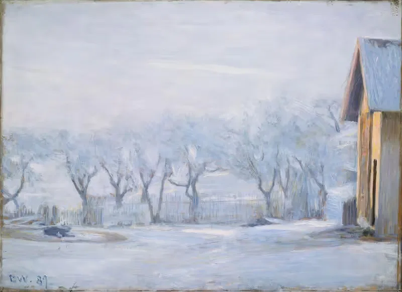 Белый иней by Эрик Веренскиольд, 1889 — digital art print download