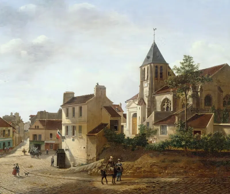 Vue de l'église Saint-Germain-de-Charonne — Etienne Bouhot