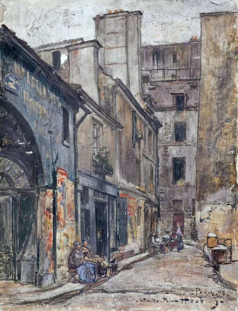 Улица Таль-Пен by Фредерик Убро, 1898 — digital art print download
