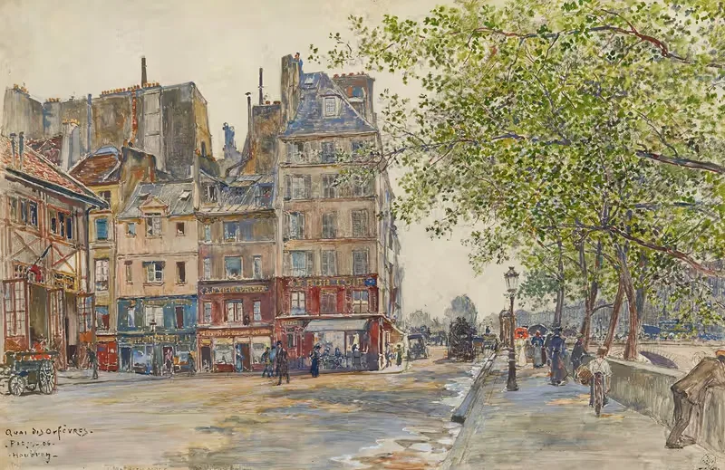 Quai des Orfèvres. Paris. 1906 — Frédéric Houbron