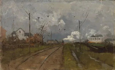 Поезд прибывает by Фритс Таулов, 1881 — digital art print download