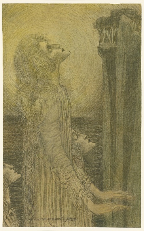 Schets voor Panis Angelicus by Ян Тoorоп, 1898 — digital art print download