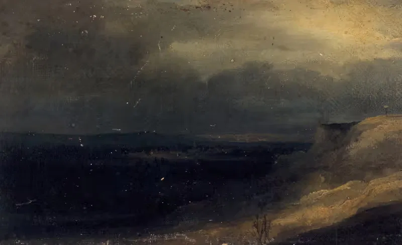 Vue présumée de Montmartre. — Georges Michel