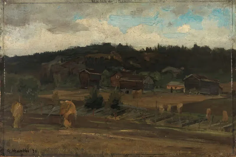 Снопы зерна by Герхард Мунте, 1876 — digital art print download