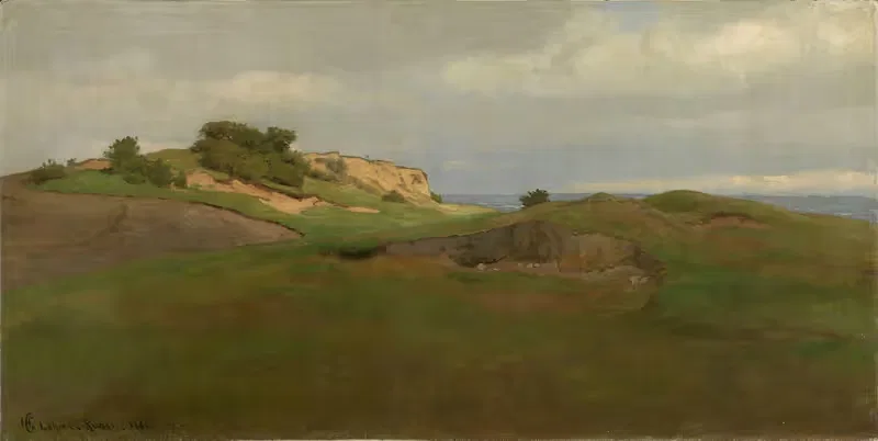 Прибрежный пейзаж, Рюген by Ханс Гуде, 1882 — digital art print download