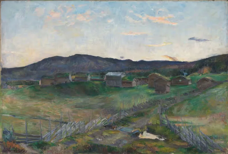 Осень на Стрельсёне by Харриет Бакер, 1894 — digital art print download