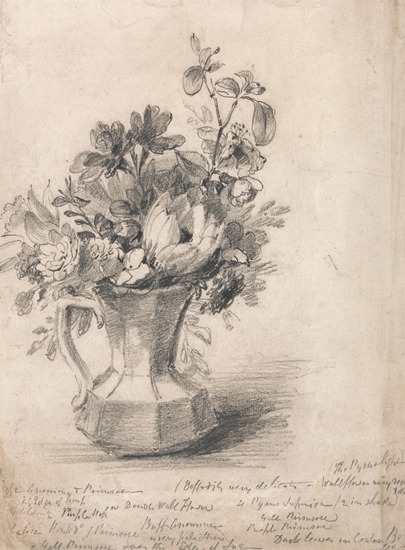Flowers in a Pitcher by John Constable — digital art print download