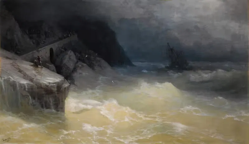 Shipwreck off the Black Sea Coast — Ivan Konstantinovich Aivazovsky