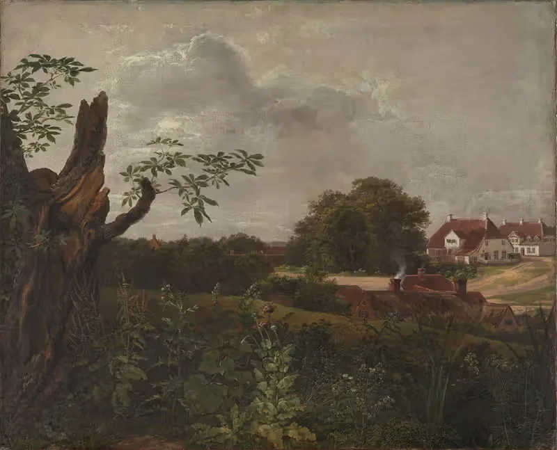 Большая гостиница в Фреденсборге by Иоганн Кристиан Даль, 1817 — digital art print download