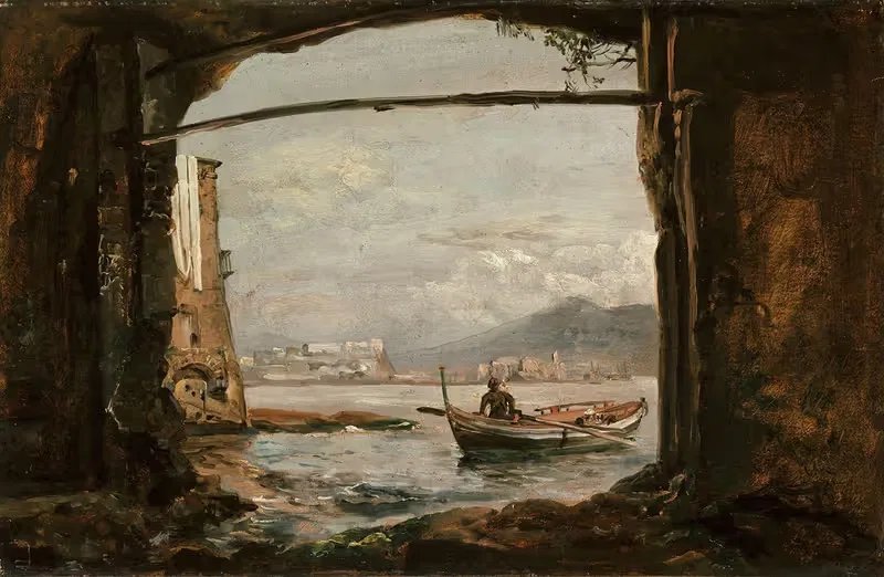 View from a grotto near Posillipo — Johan Christian Dahl