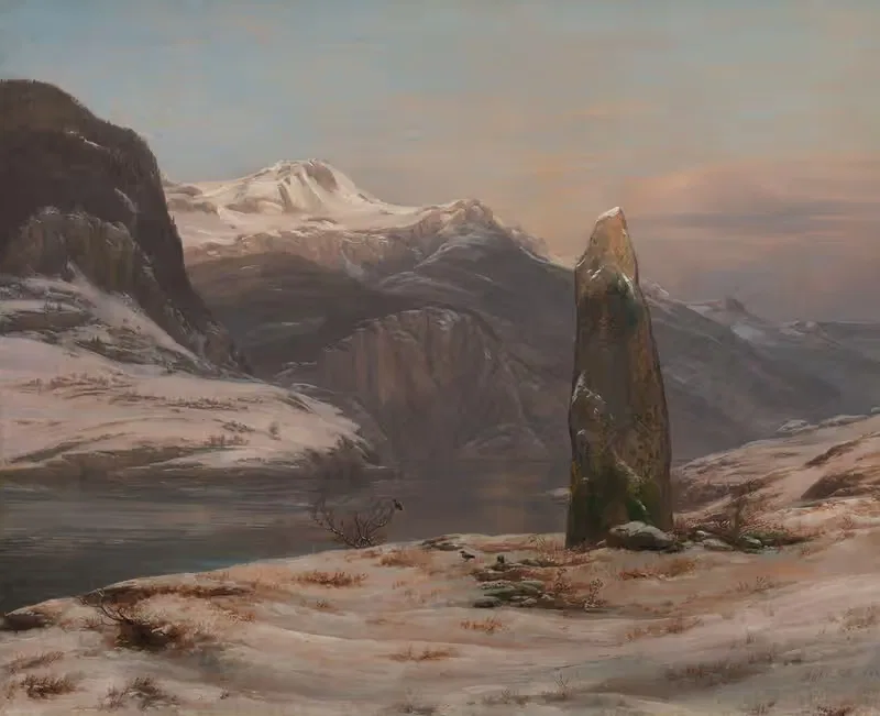 Winter at the Sognefjord — Johan Christian Dahl
