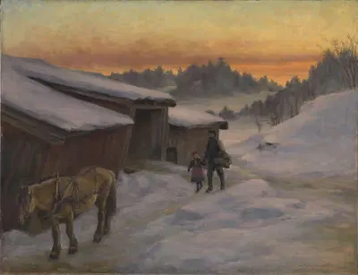 Ферма в Лисакере by Якоб Глёрсен, 1892 — digital art print download