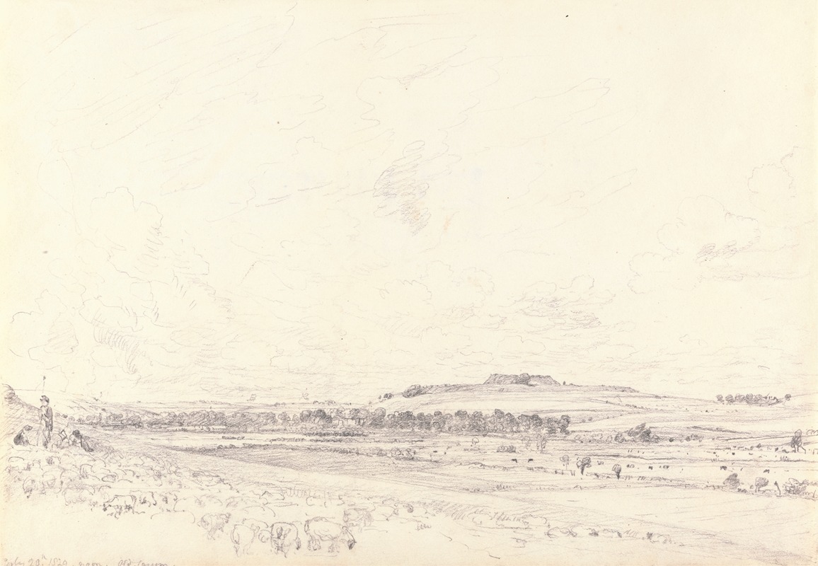 Old Sarum at Noon by Джон Констебл, 1829 — digital art print download