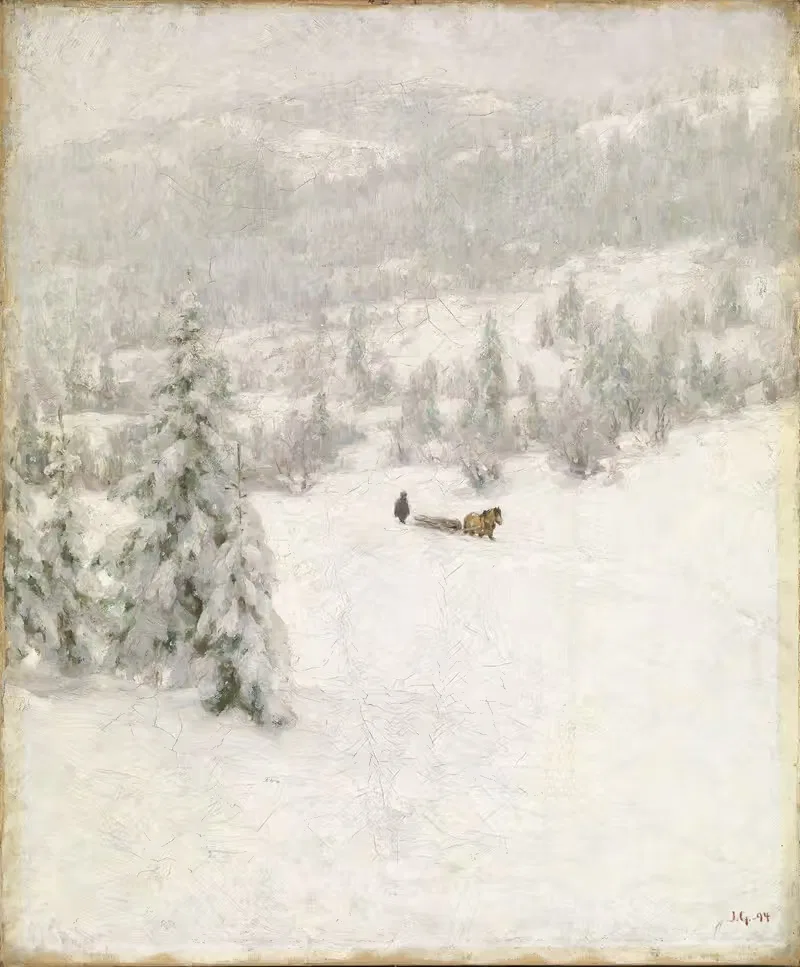 Зима by Якоб Глёрсен, 1894 — digital art print download