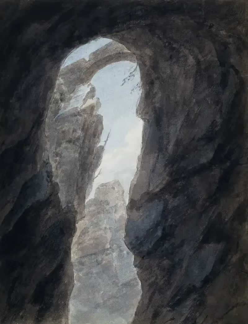 Ущелье в Кампаньи by Джон Роберт Козенс, 1776 - 1783 — digital art print download