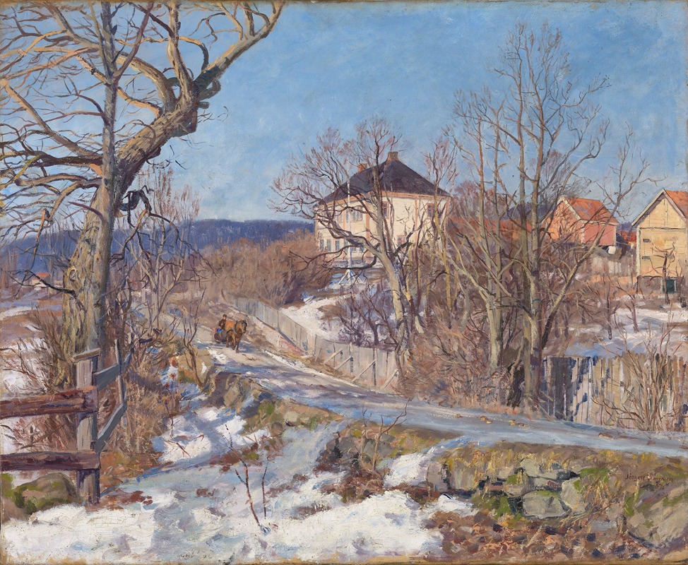 February, 2 Degrees below Zero by Jørgen Sørensen, 1887 — digital art print download