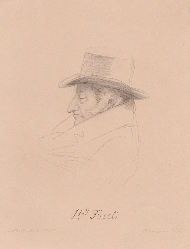 Henry Fuseli by Джон Фредерик Льюис — digital art print download