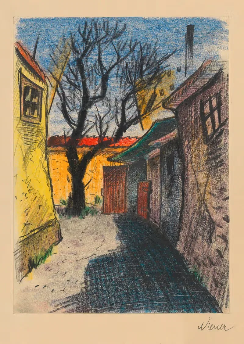 Vorstadt VI by Karl Wiener, 1926 — digital art print download