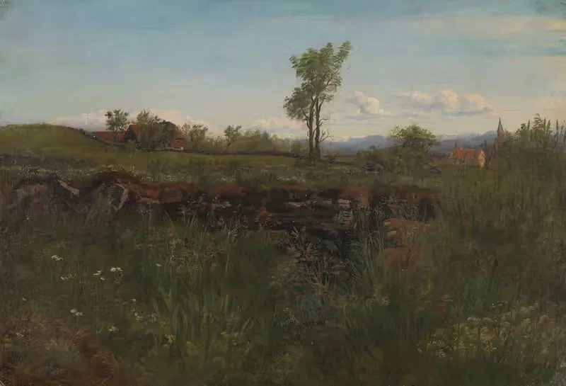 Landscape Study from the Environs of Carlsruhe — Kitty Kielland