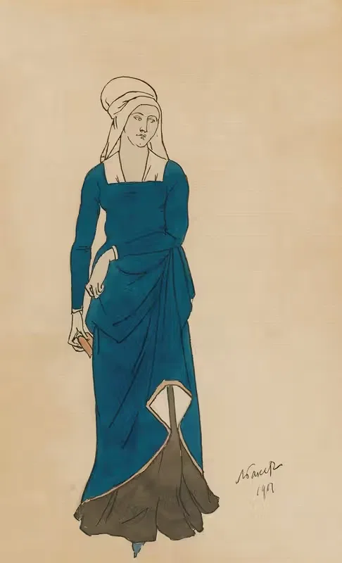 Дизайн костюма для Дон Жуана by Леон Бакст, 1901 — digital art print download