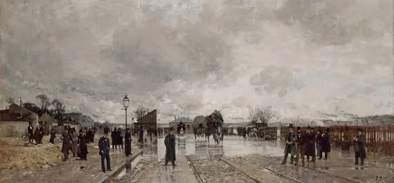Un coin de Bercy pendant l'inondaton — Luigi Loir
