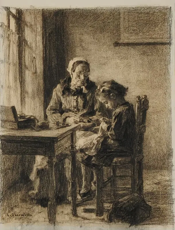 Швеи by Леон Огюст Лермиц, 1887 — digital art print download
