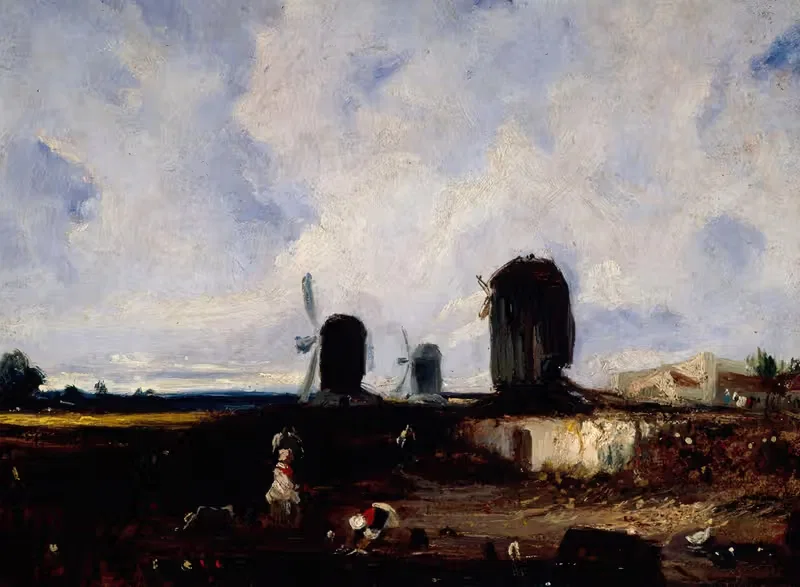 Moulins près de la Glacière — Paul Huet