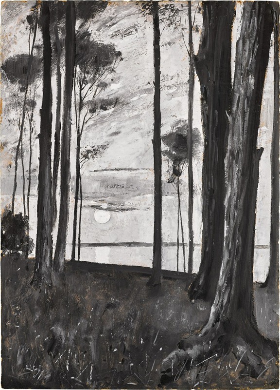 Lake by Moonlight by Лессер Ури, 1890 — digital art print download