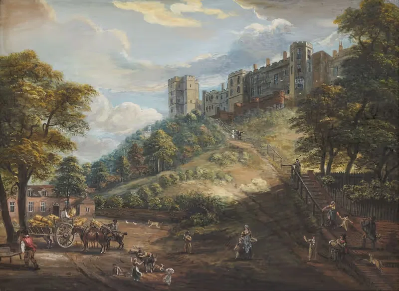 The Hundred Steps, Windsor Castle by Paul Sandby — digital art print download