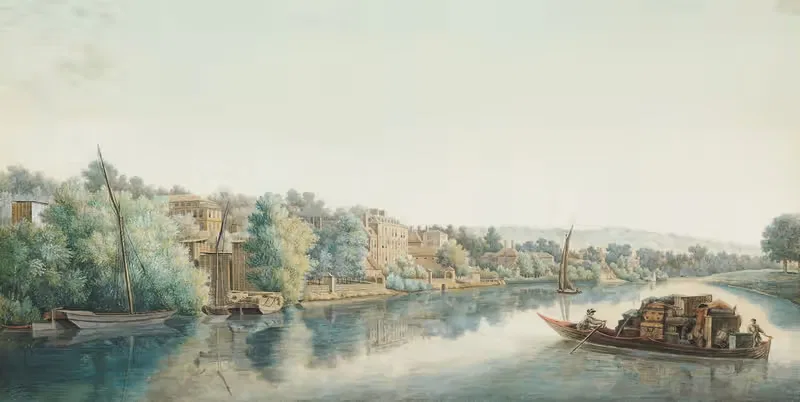 Темза в Ричмонде by Уильям Марлоу, 1770-1780 — digital art print download