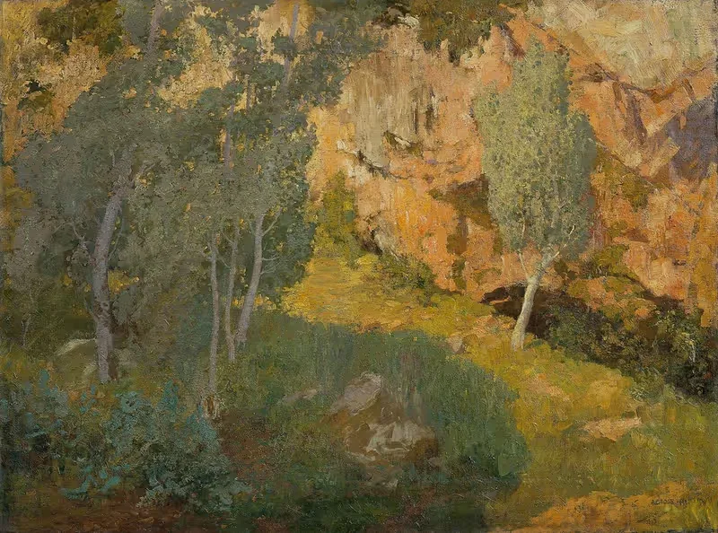 Sonniges Felsental — Adolf Gross