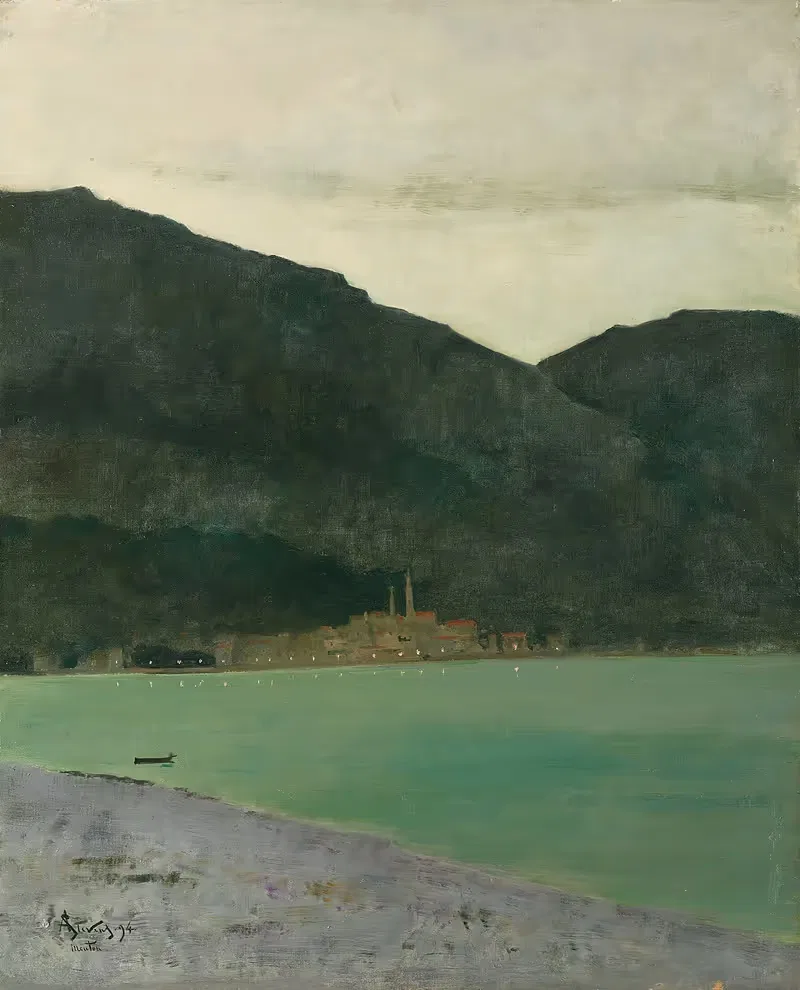 Ментон, почти ночь, 2-е впечатление by Альфред Стивенс, 1894 — digital art print download
