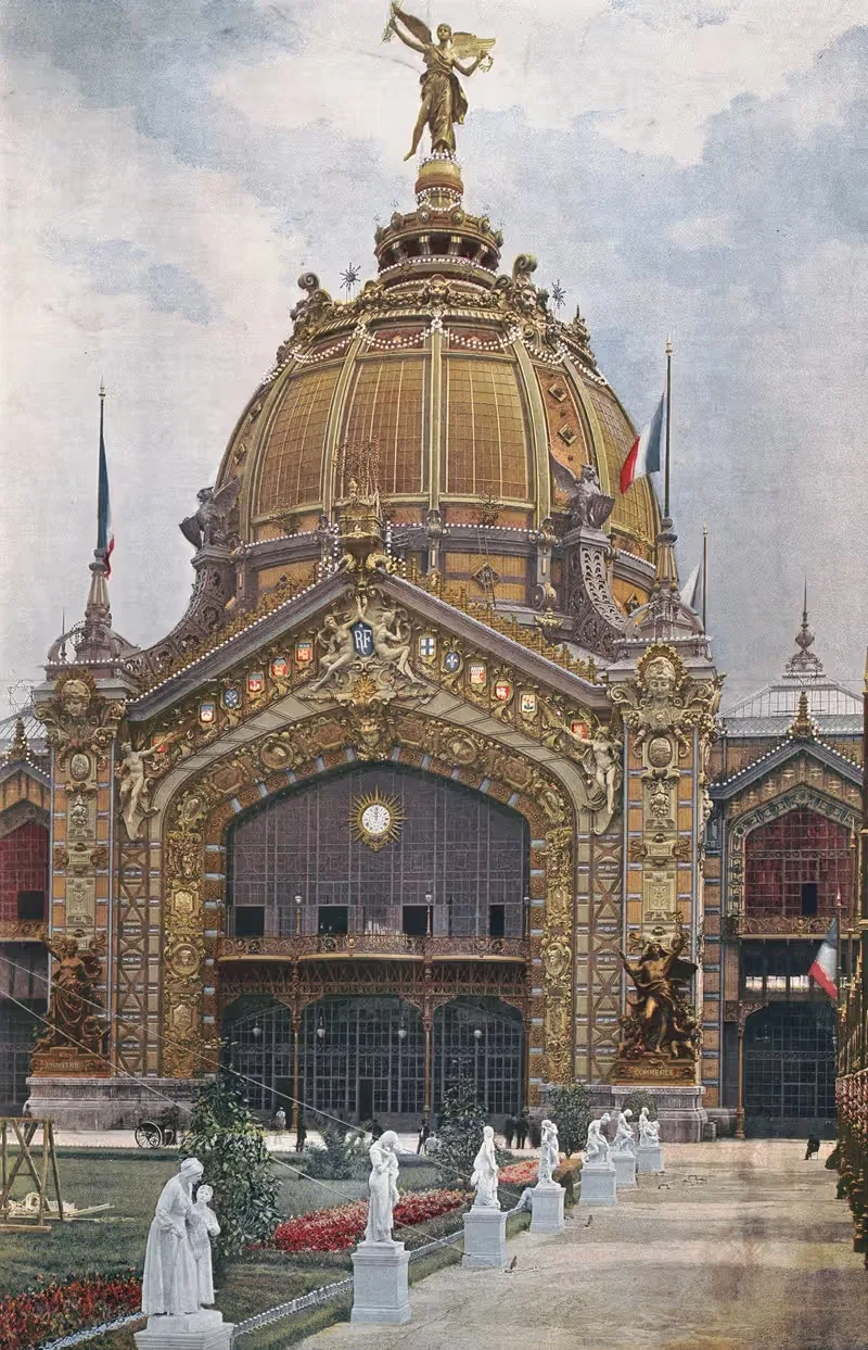 Центральный купол дворца на Шамп-де-Марс by Аноним, 1889 — digital art print download
