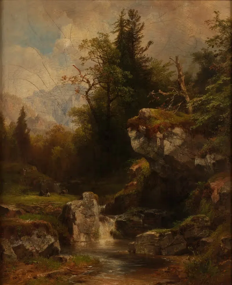 Landschaft im Salzkammergut — Anton Hansch