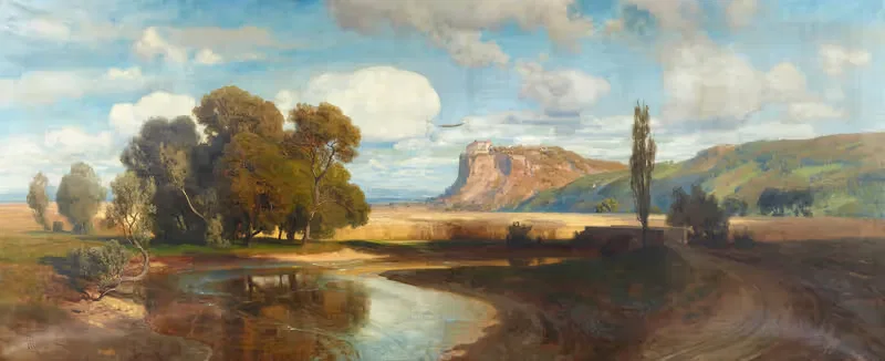 Burg Devín (Theben) an der Donau — Anton Hlavacek