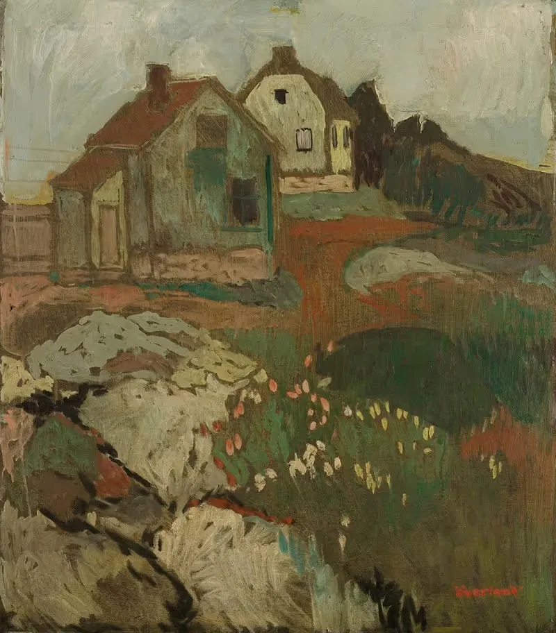 Пейзаж с домом by Арнульф Оверланд, 1911 — digital art print download