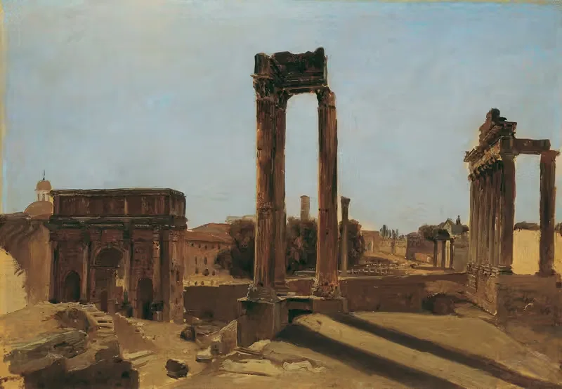 Римский форум by Карл Блехен, 1829 — digital art print download