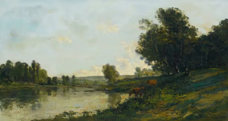 Bord De L'oise by Charles François Daubigny, 1872 — digital art print download