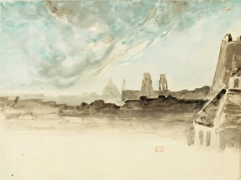 The Roofs Of Paris — Eugène Delacroix