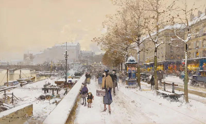 Quai Des Célestins by Эжен Галиен-Лалу — digital art print download