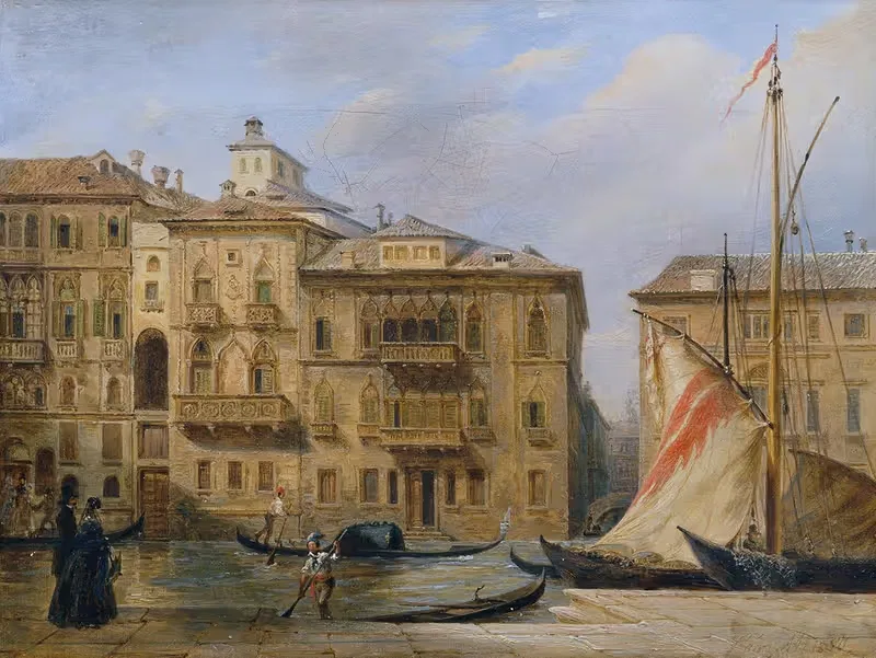 Гранд-канал в Венеции by Франц Альт, 1850 — digital art print download