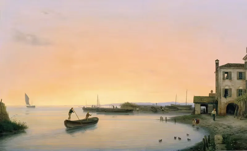 Chioggia vor Sonnenaufgang — Giuseppe Canella