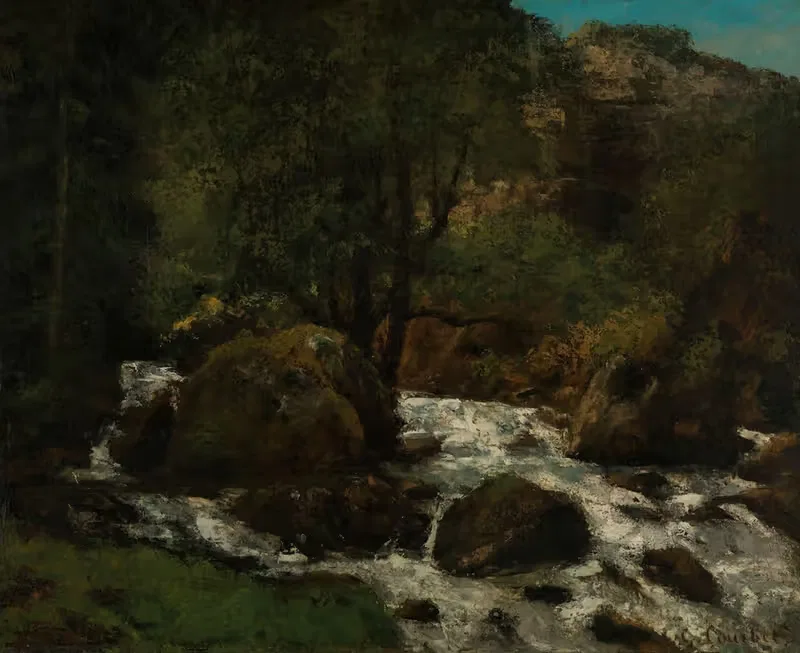 Forest Brook, Jura by Gustave Courbet — digital art print download