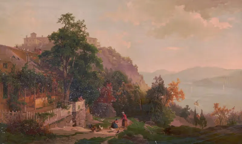 View on the Hudson near West Point — Hermann Fuechsel