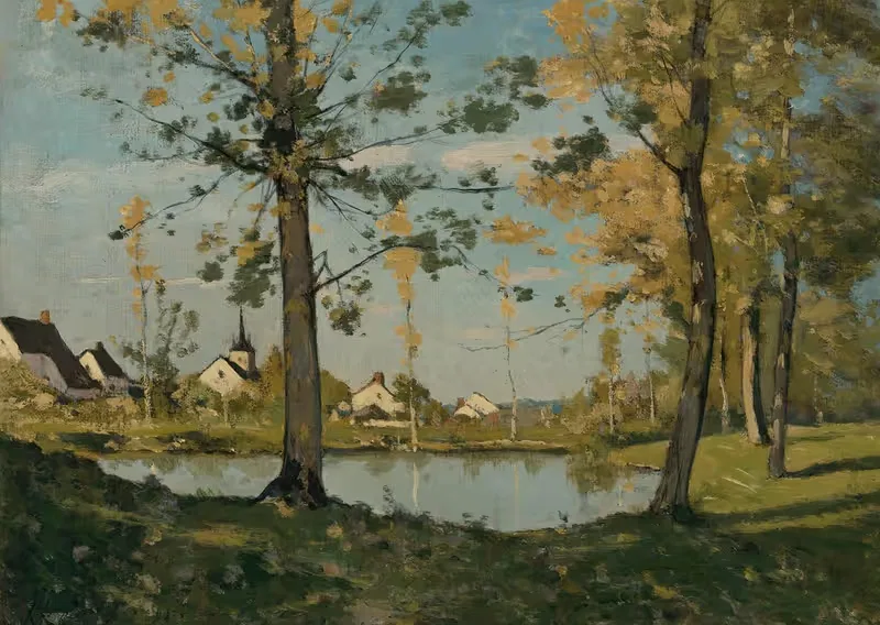 Осень в Сент-Приве by Анри-Жозеф Арпиньи, 1890 — digital art print download