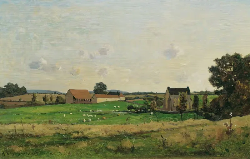 Das Landgut von Saulce (Dept. Gonne) — Henri-Joseph Harpignies