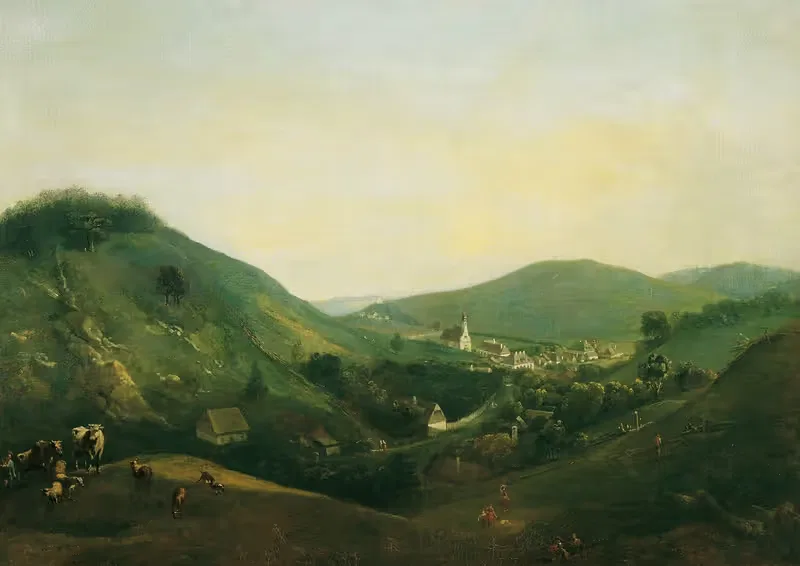 Landschaft bei Kalksburg by Johann Christian Brand, 1790 — digital art print download